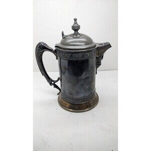 Vintage Wilcox Silver Plate Co. Meriden, Conn. Water Pitcher Heavy/Ornate